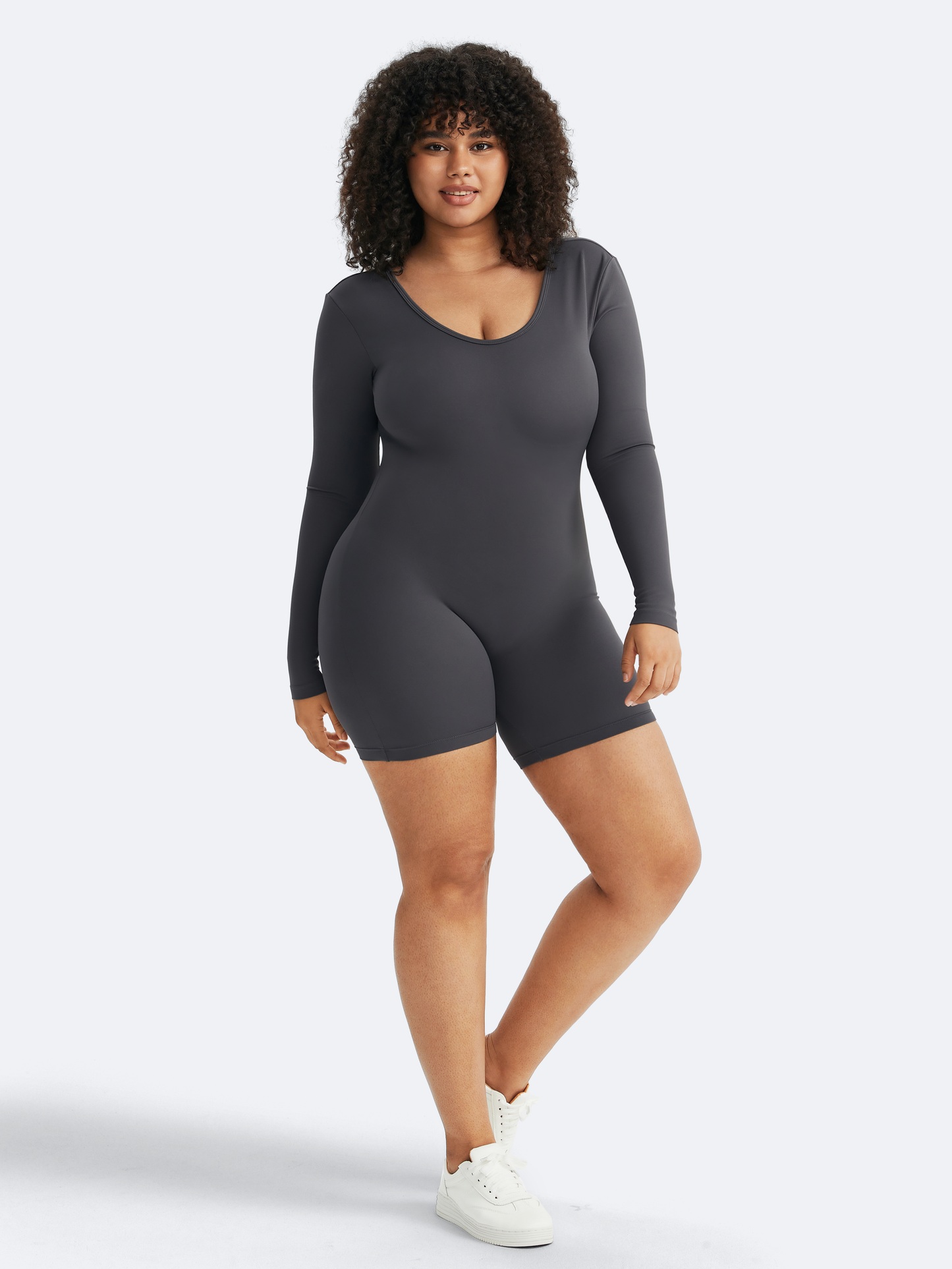 Body décolleté dos à manches longues