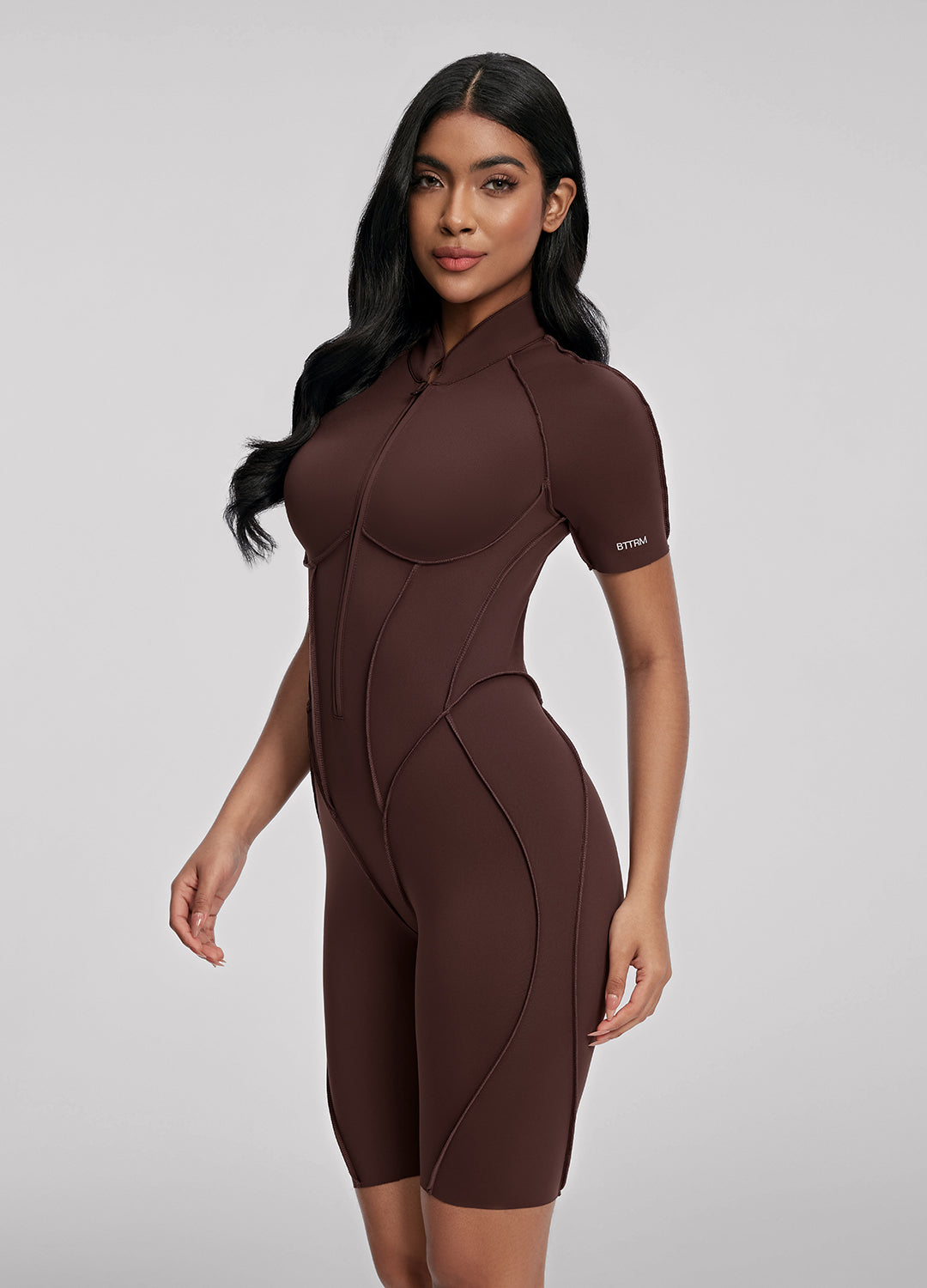 Catsuit short dos fermé
