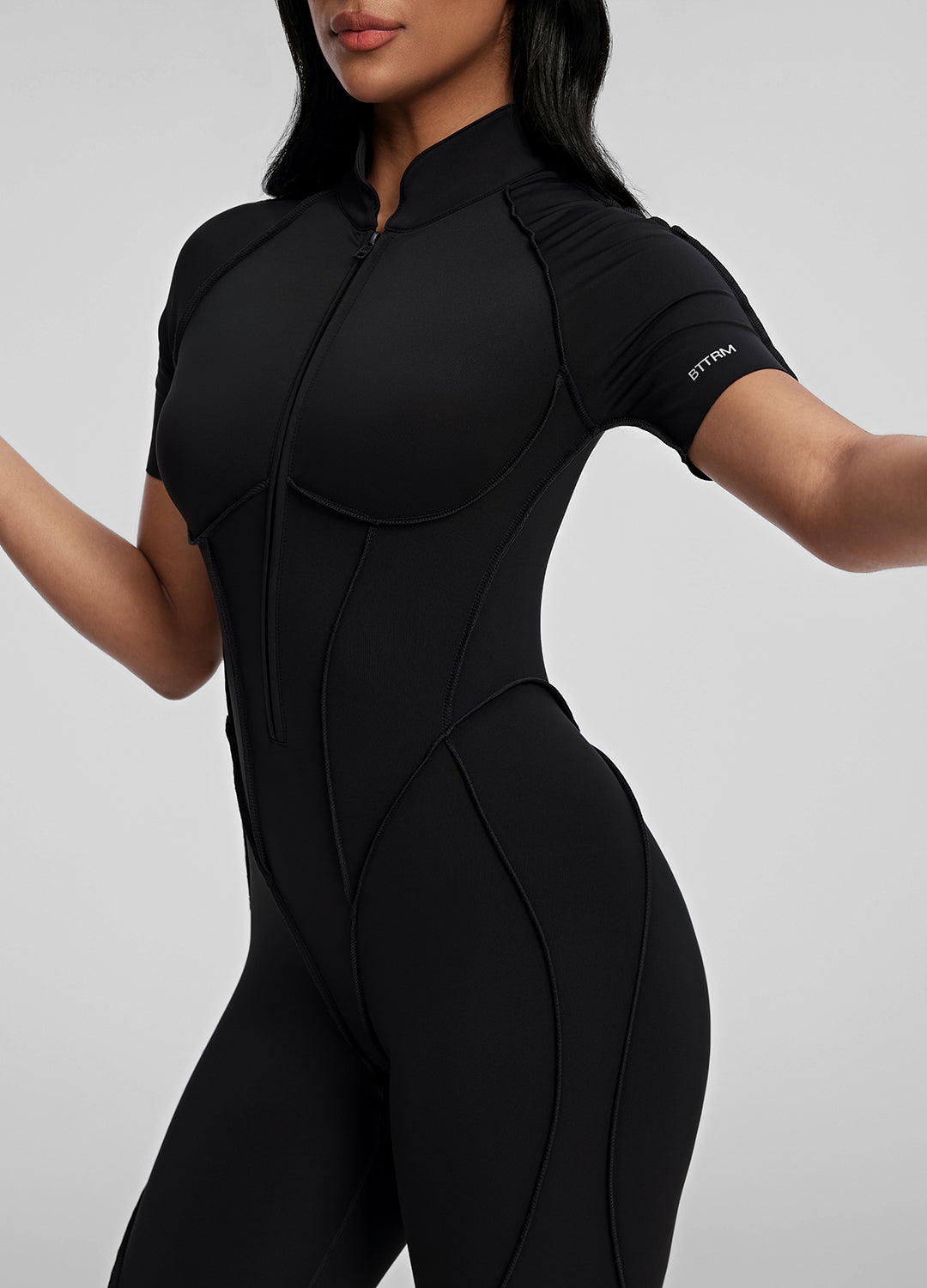Catsuit short dos fermé