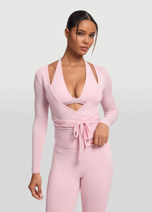 Seamless Pilates Wrap Top