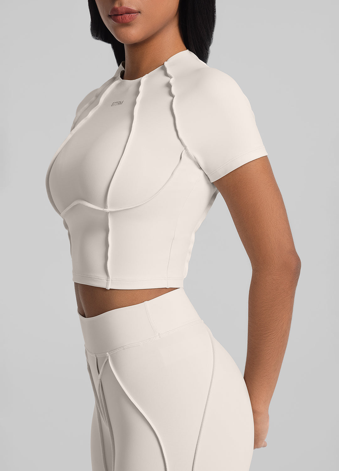 Crop top Contour Stitch