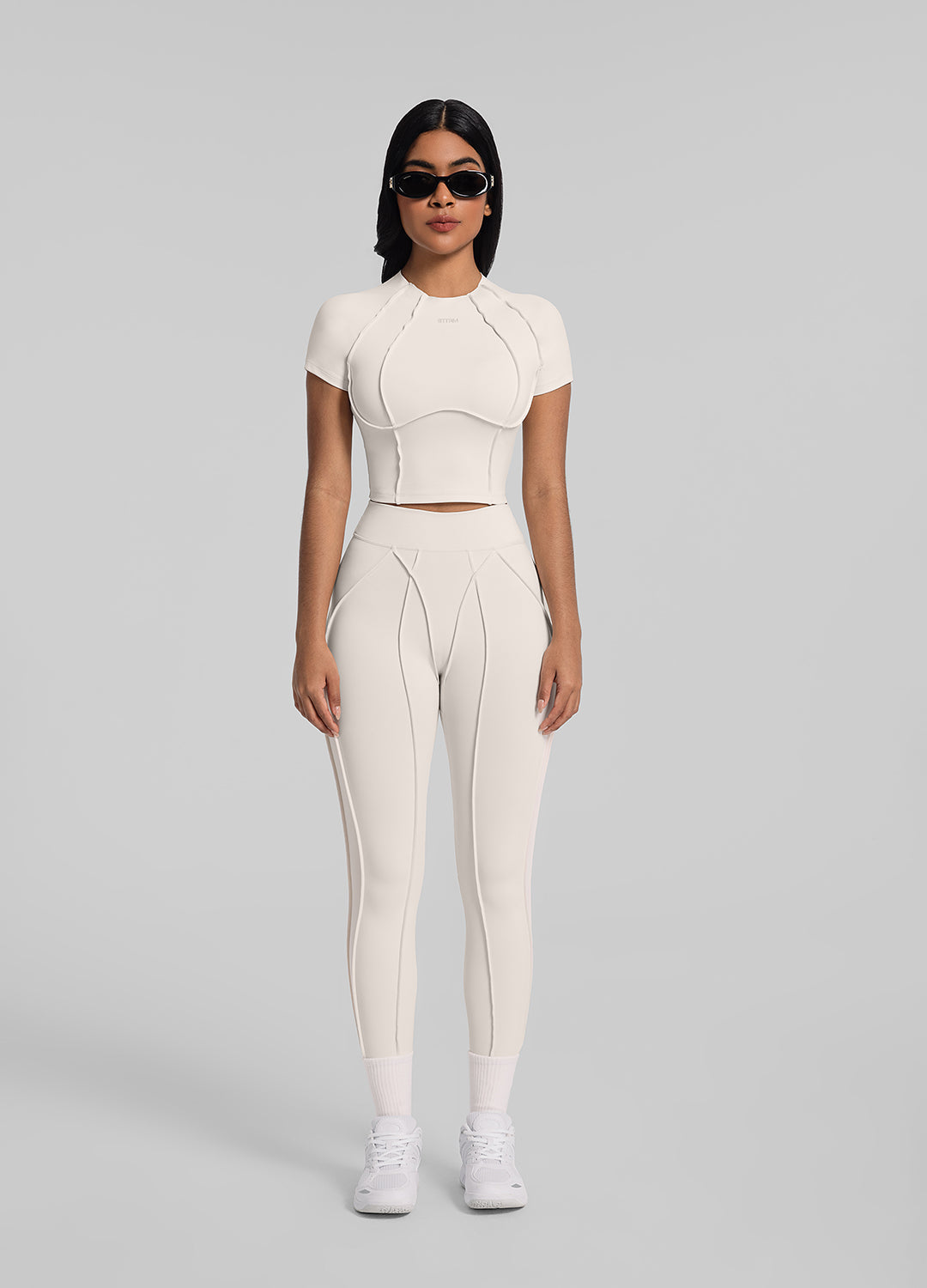 Crop top Contour Stitch
