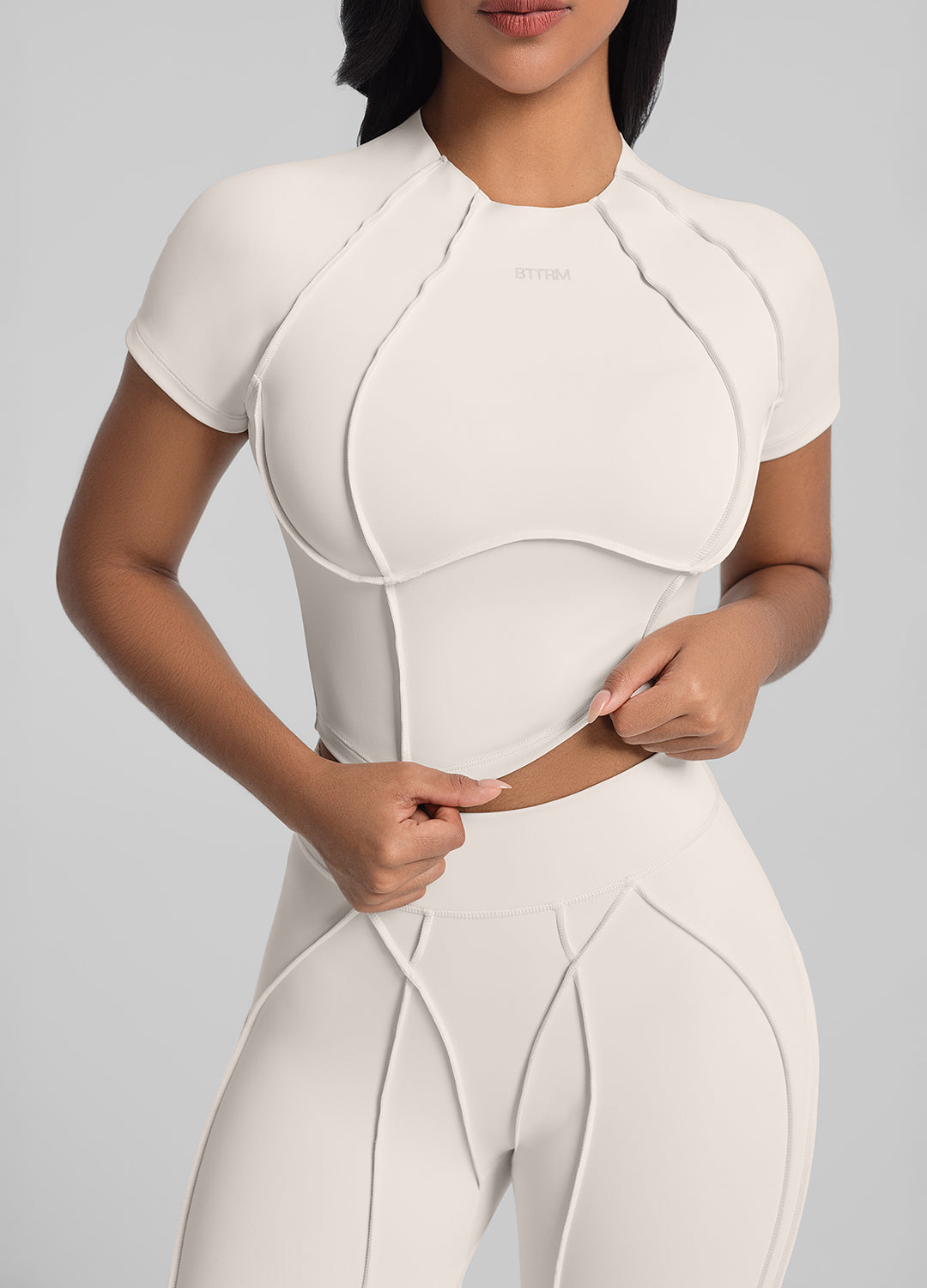 Crop top Contour Stitch