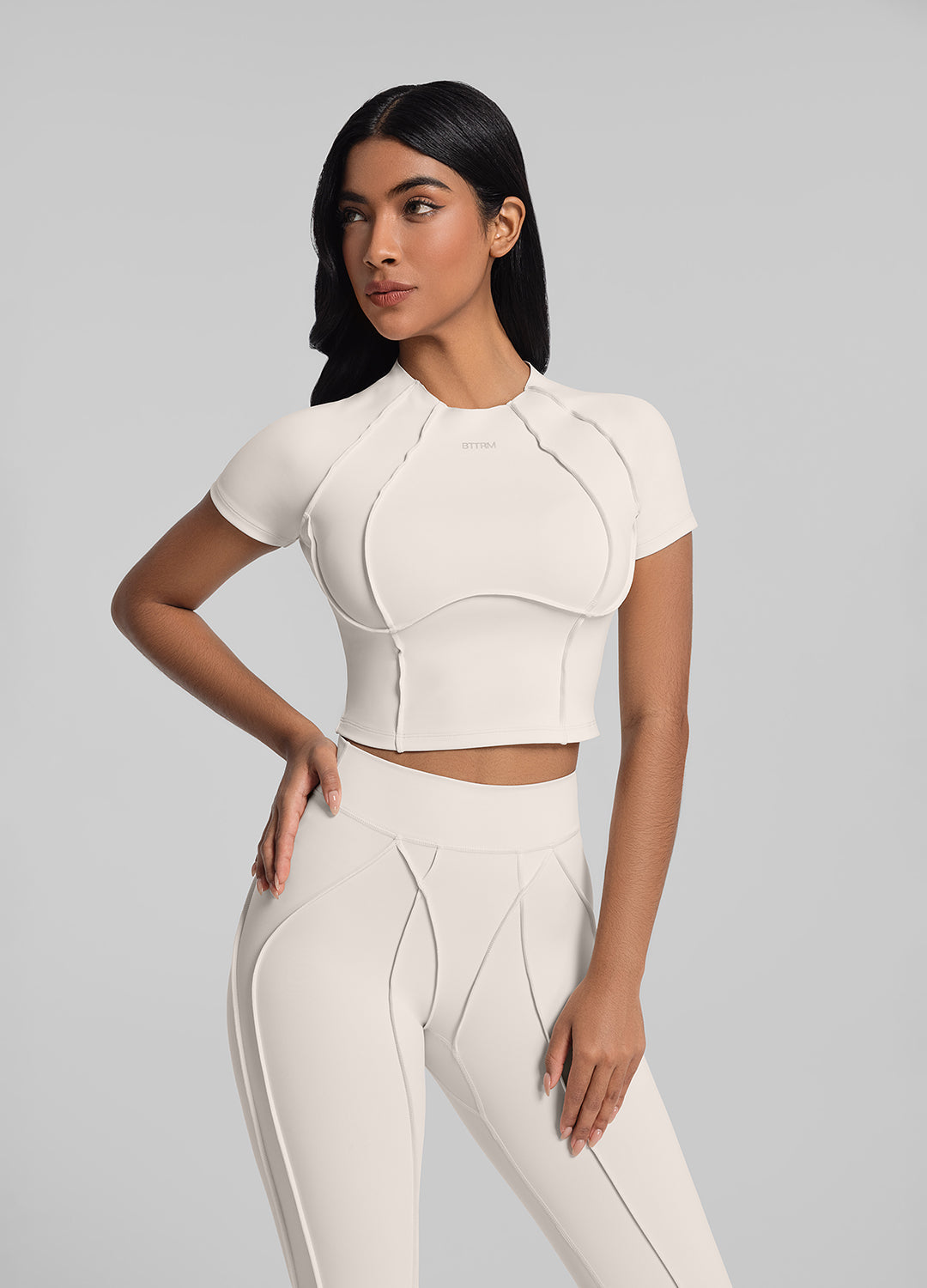 Crop top Contour Stitch