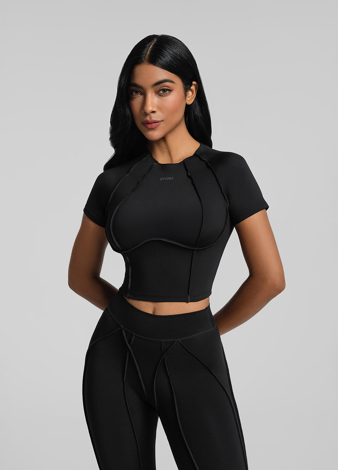 Crop top Contour Stitch