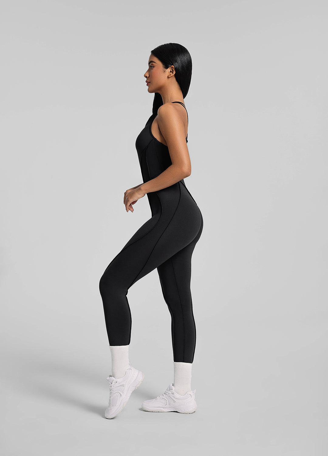 Catsuit dos nu à bretelles