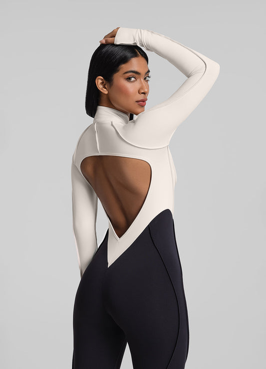 Catsuit intégrale bicolore