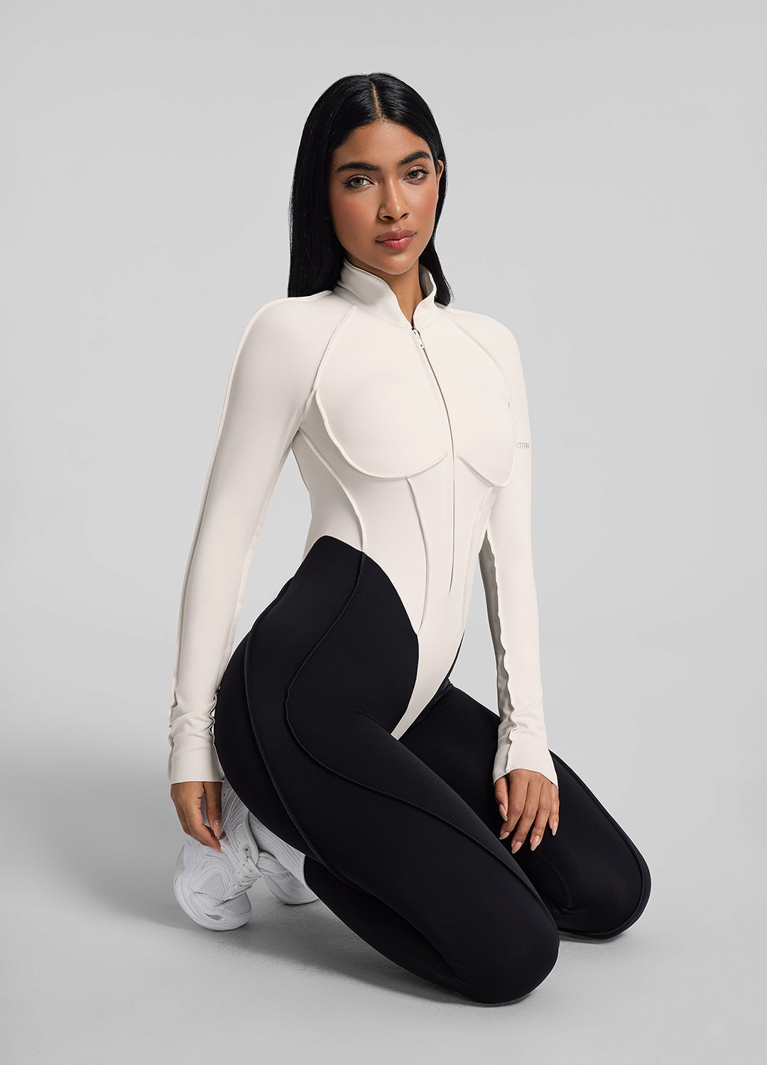 Catsuit intégrale bicolore