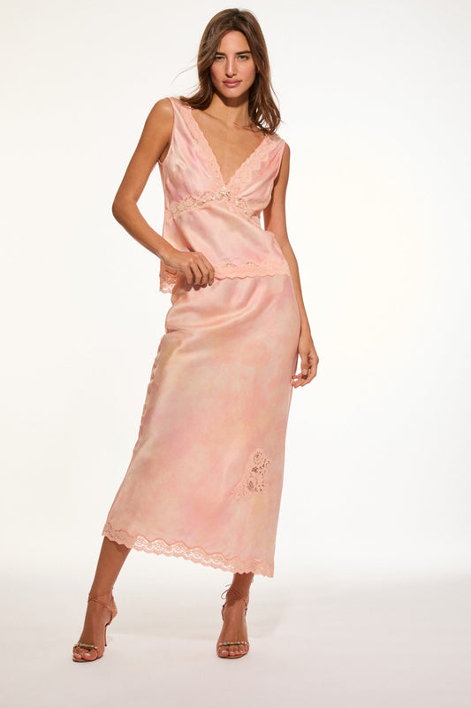 Aubrette Silk-Blend Maxi Skirt