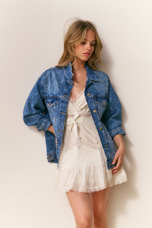 Valette Bow Denim Jacket