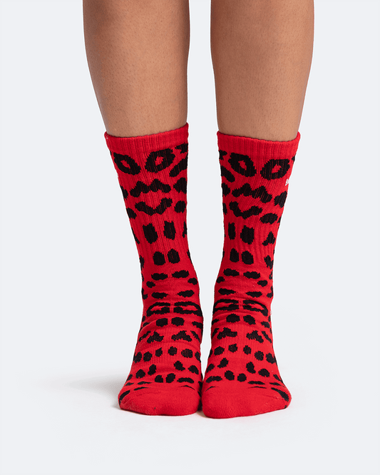 Chaussettes léopard en coton