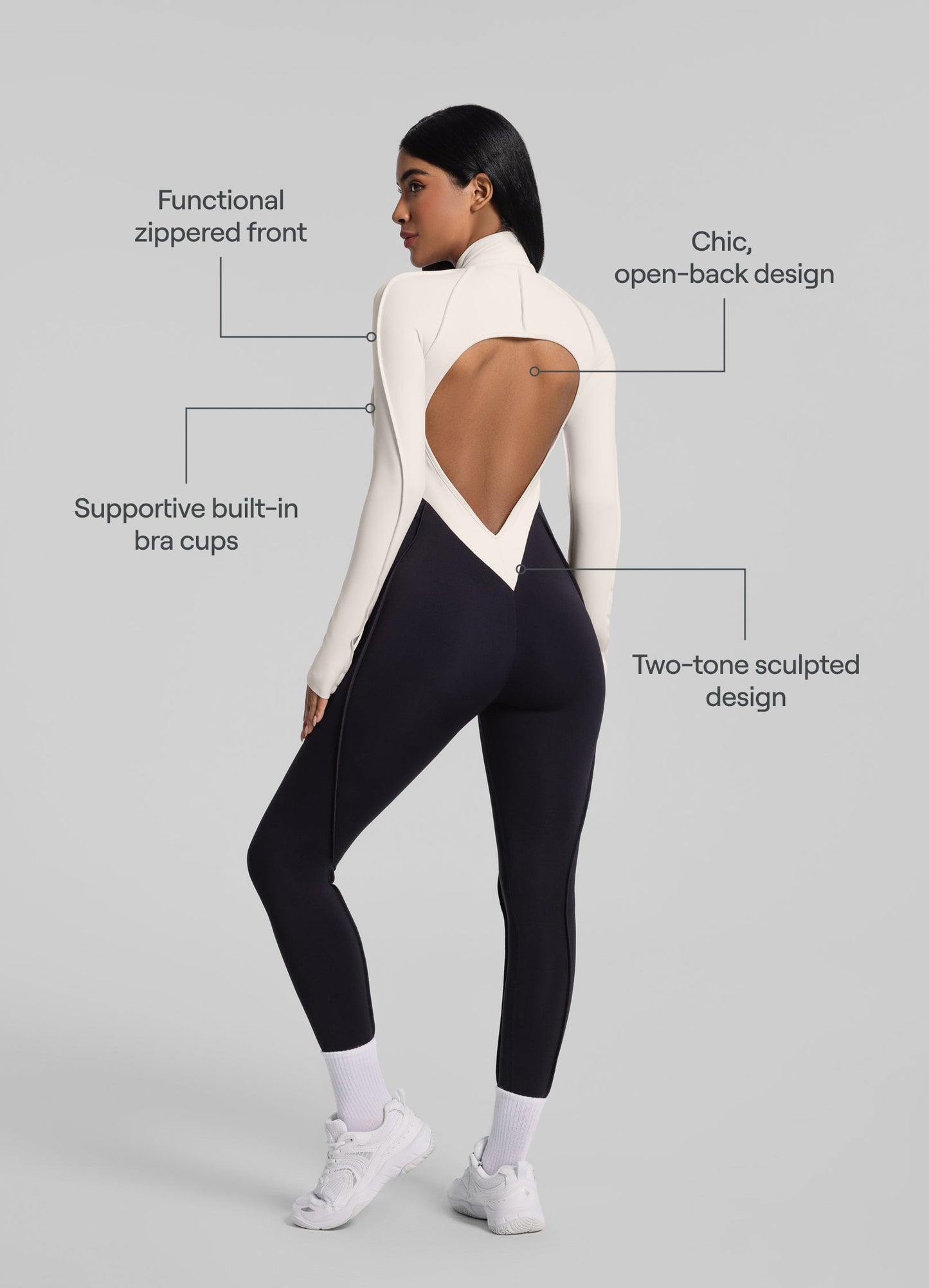 Catsuit intégrale bicolore