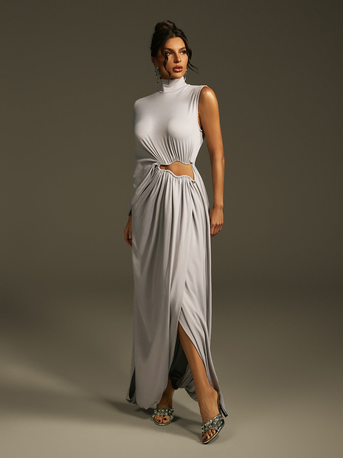Lavina One Shoulder Cutout Maxi Dress
