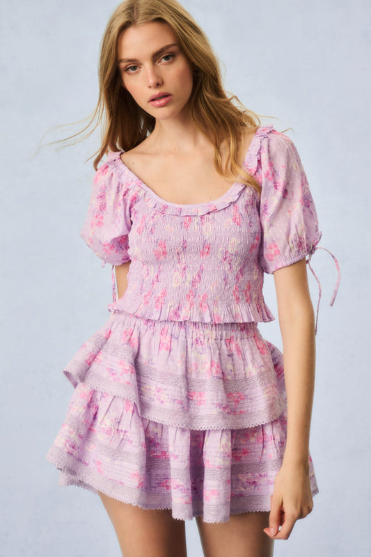 Molly Heirloom Print Top