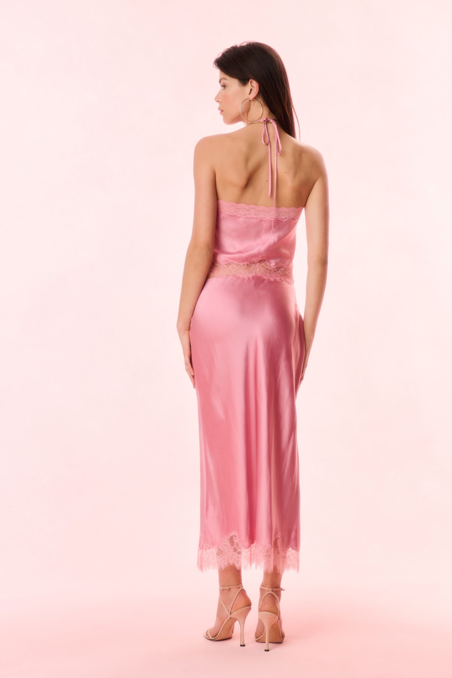 Rivier Silk-Blend Halter Top