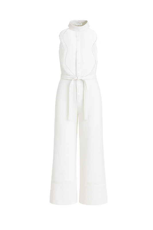 RESORT JUMPSUIT IN IVORY