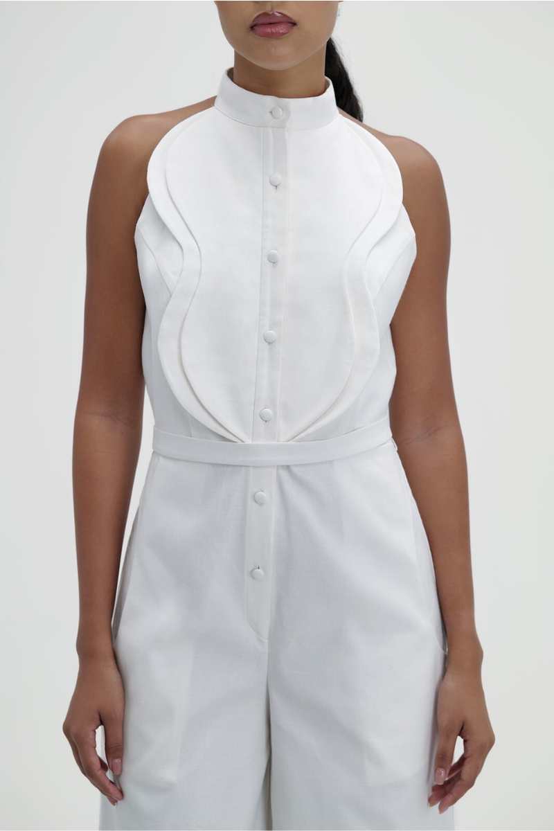 RESORT JUMPSUIT IN IVORY