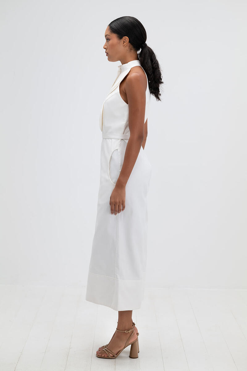 RESORT JUMPSUIT IN IVORY