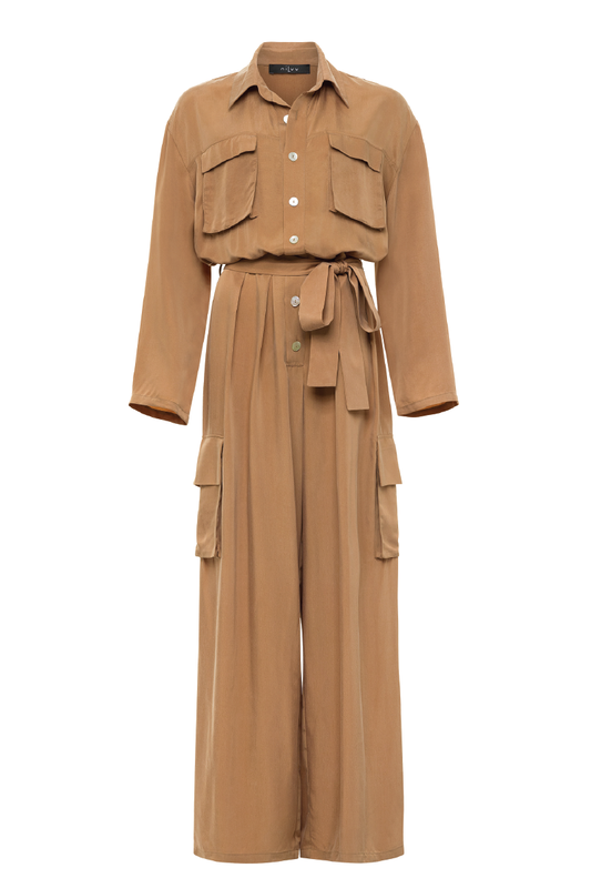 SERENGETI MOCHA JUMPSUIT