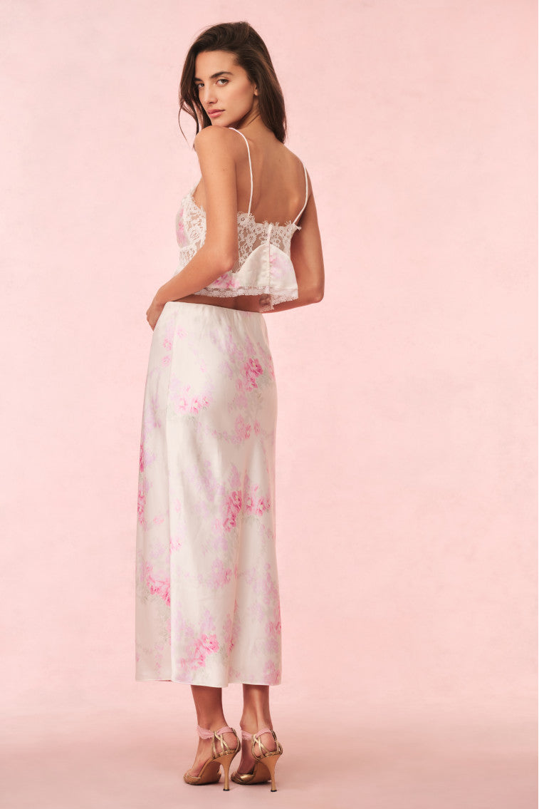 Spritely Satin Floral Cami