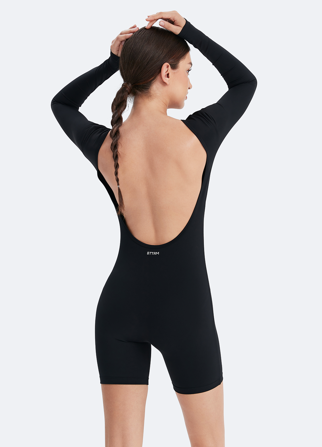 Body décolleté dos à manches longues