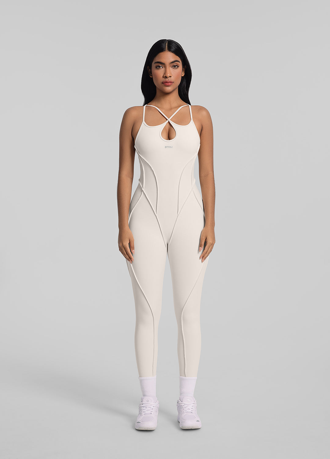 Catsuit dos nu à bretelles