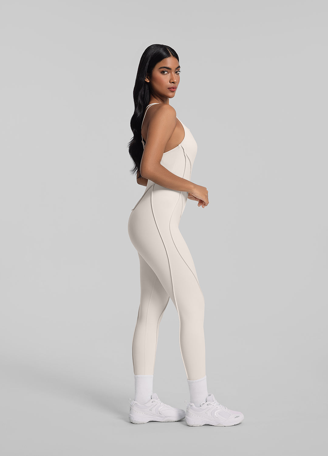 Catsuit dos nu à bretelles
