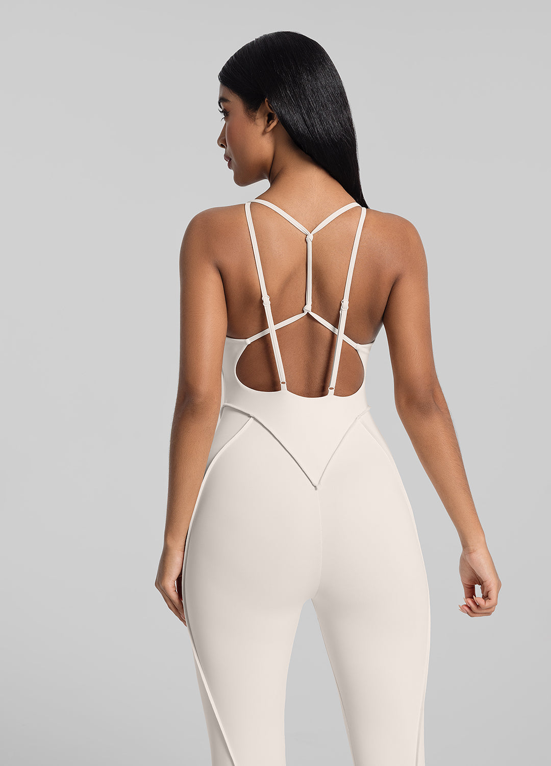 Catsuit dos nu à bretelles