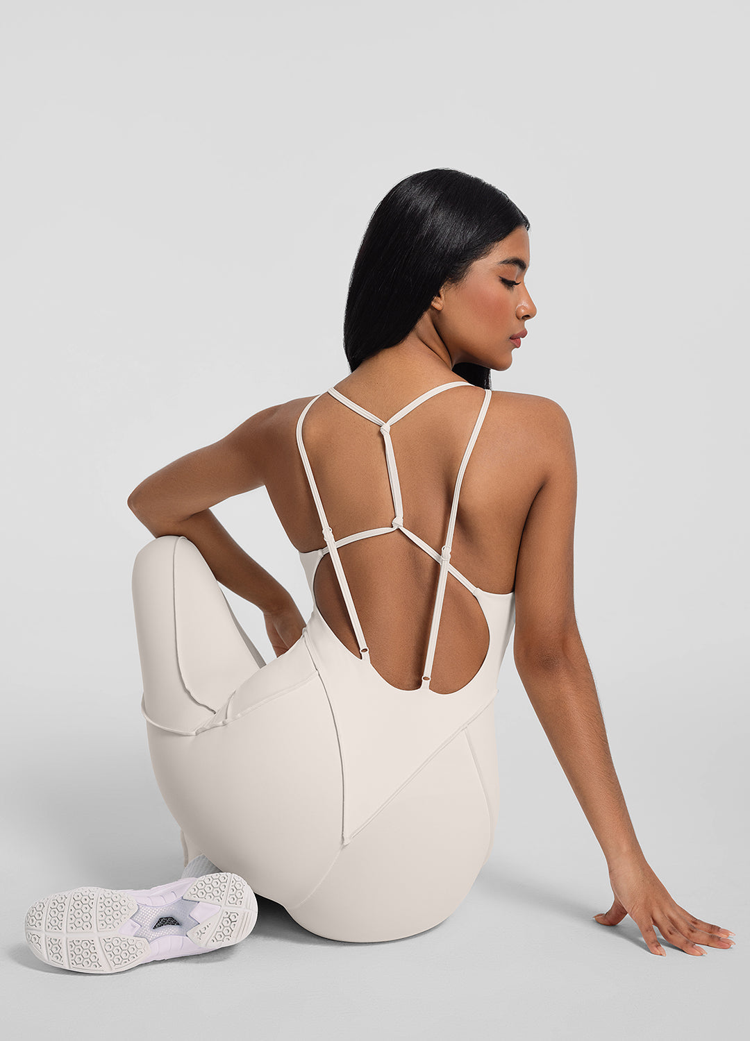 Catsuit dos nu à bretelles