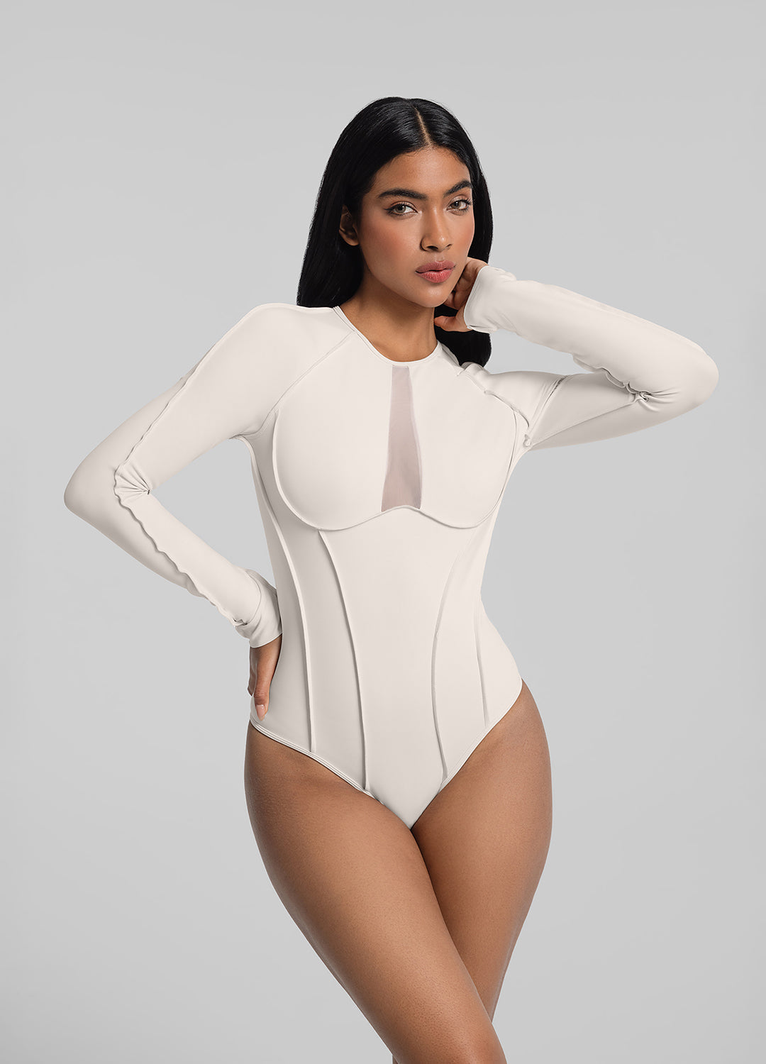 Body Mesh avec empiècement en V