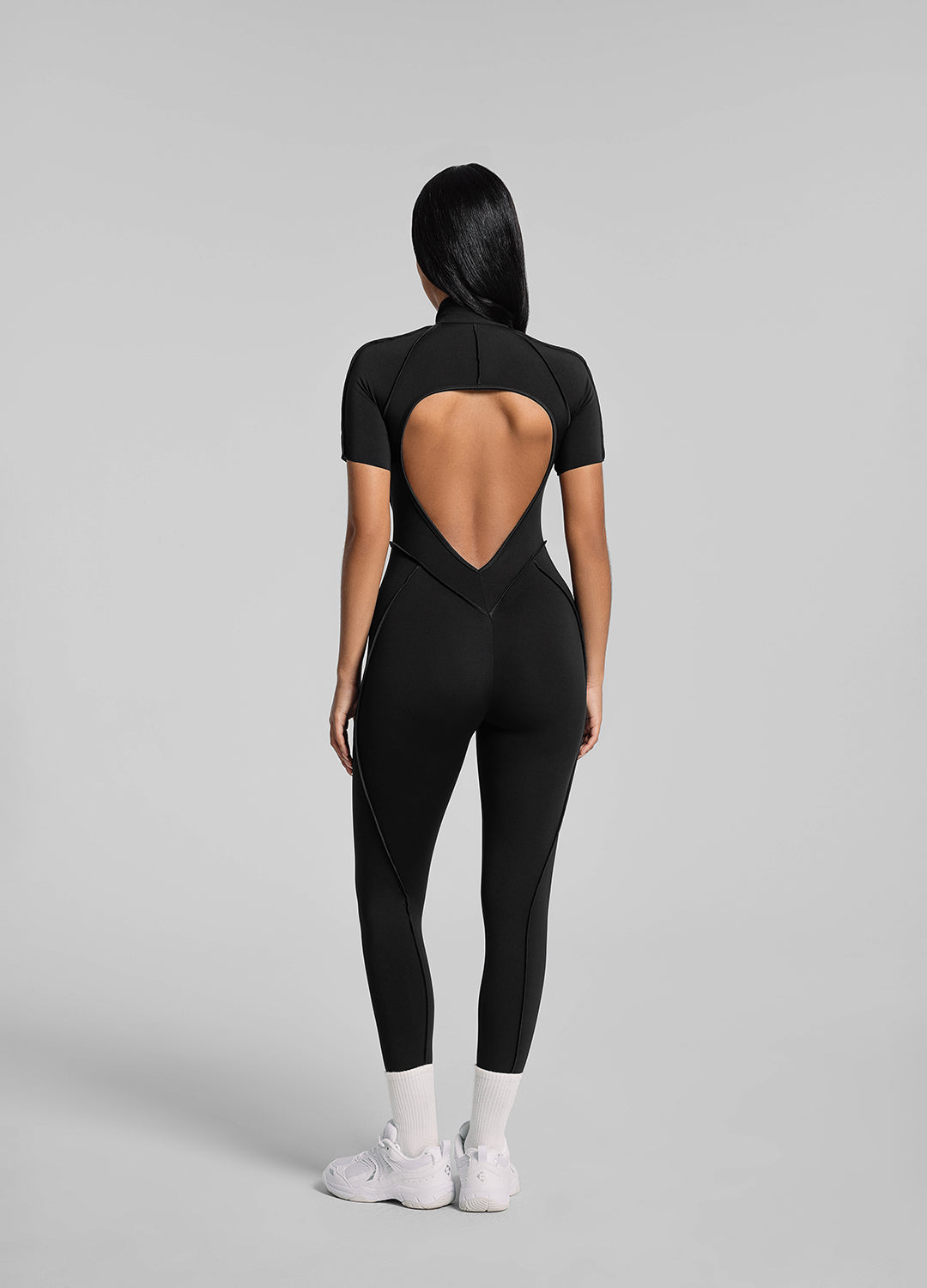 Catsuit intégrale à manches courtes