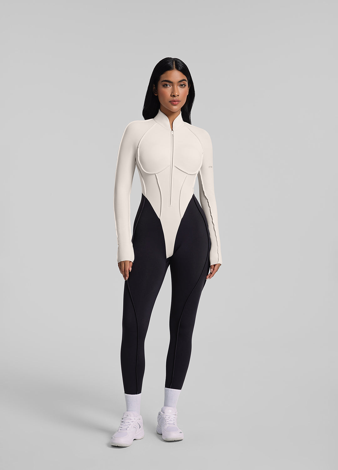 Catsuit intégrale bicolore