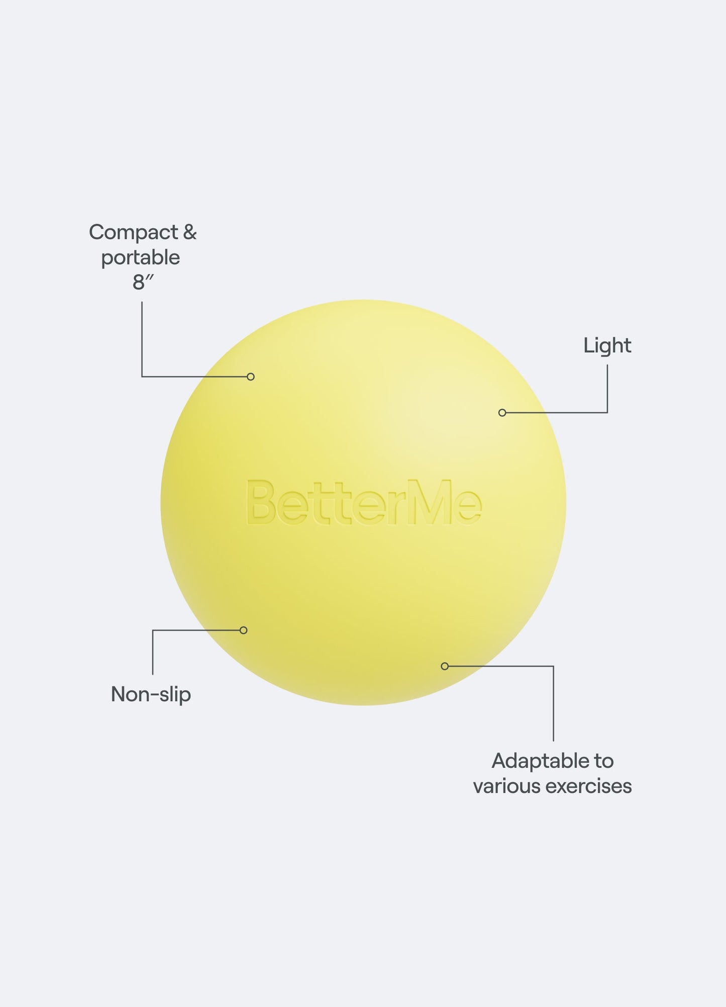Ballon de Pilates souple
