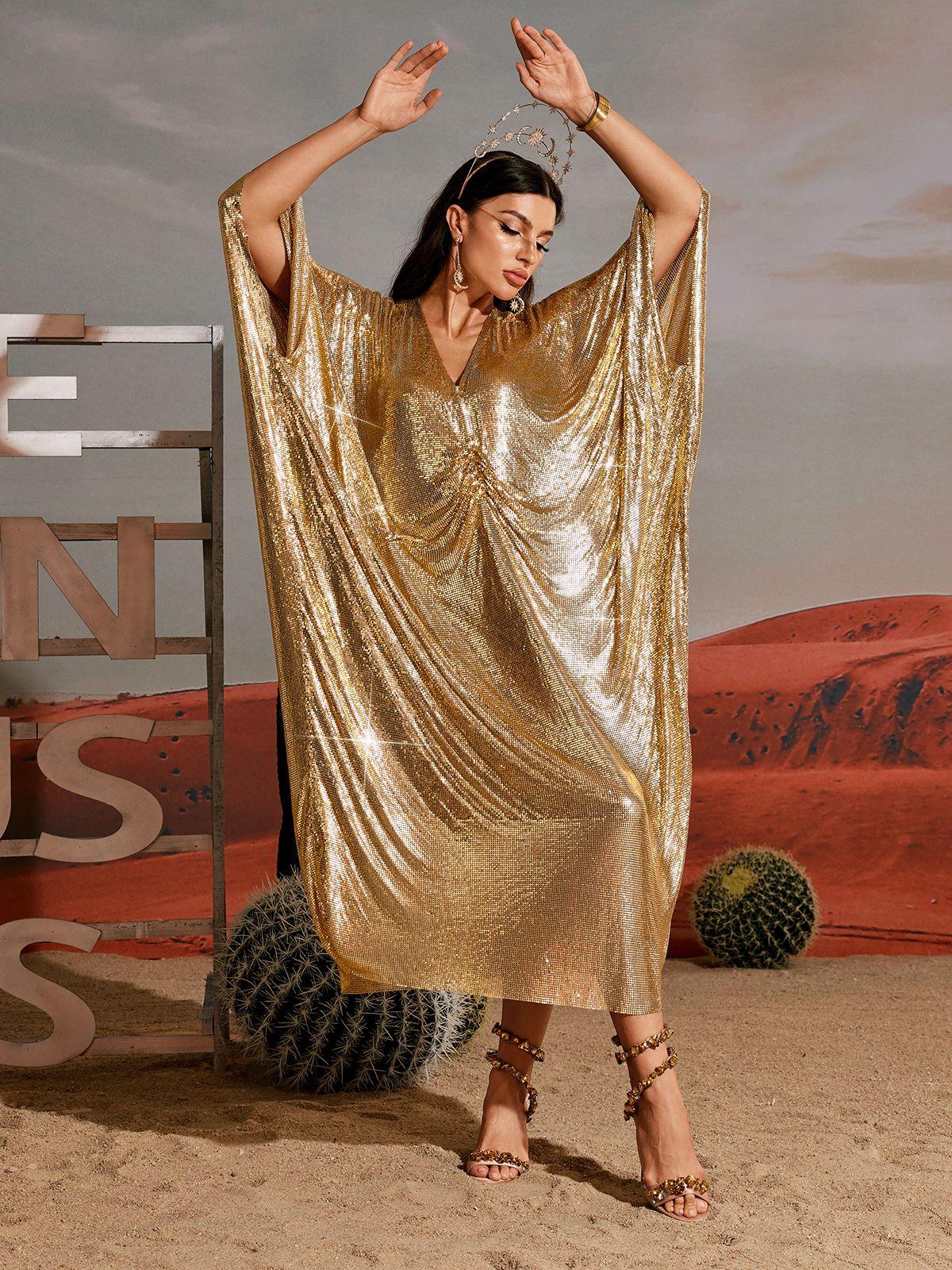 Fraser V Neck Chainmail Kaftan