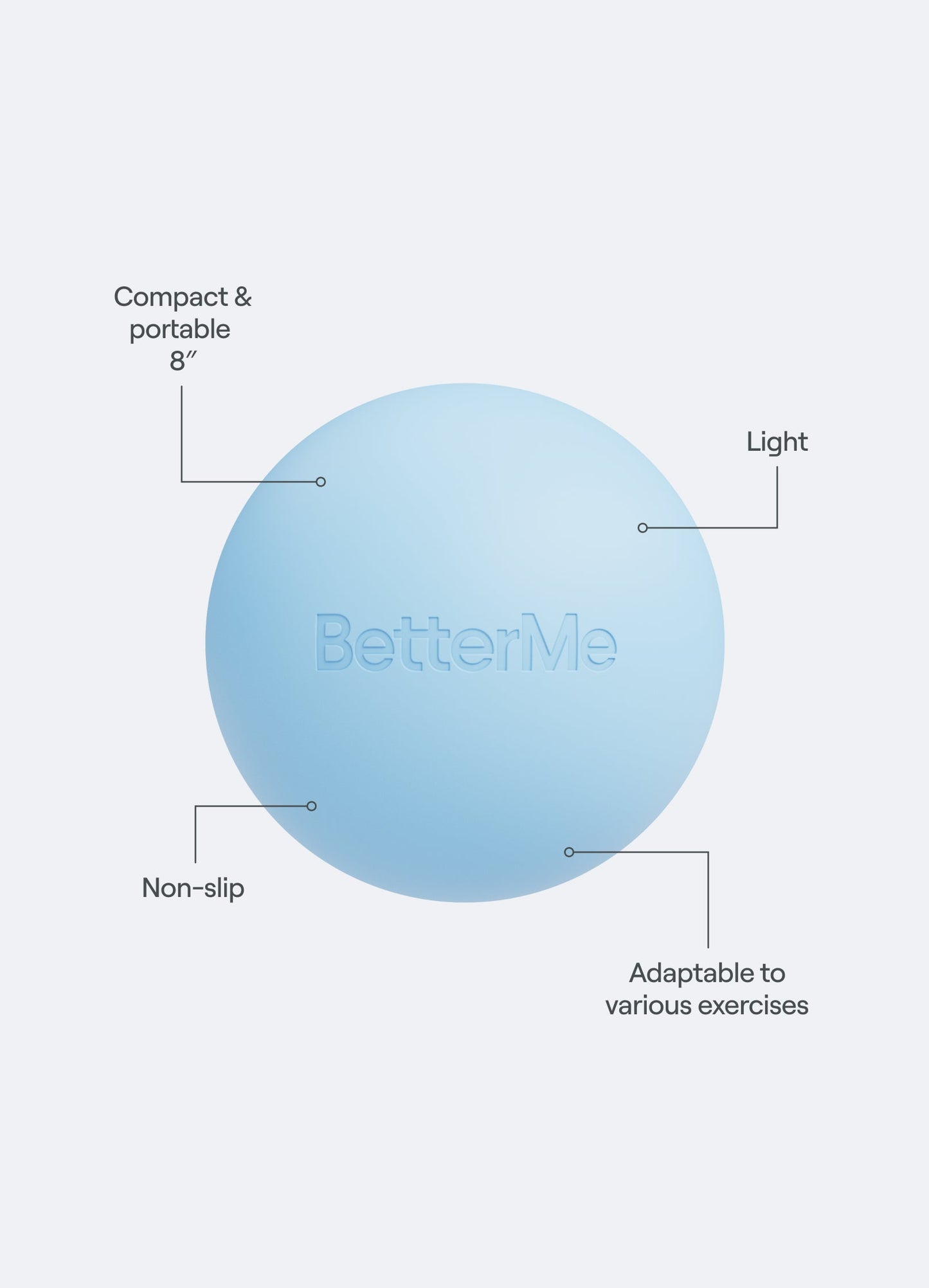 Ballon de Pilates souple